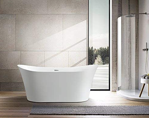67" x 29" Freestanding Acrylic Bathtub