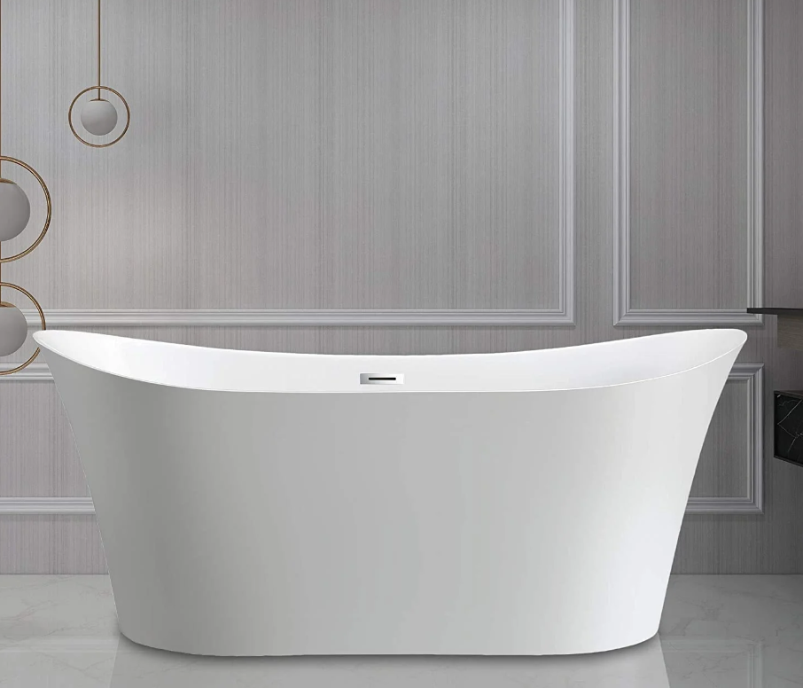 67" x 29" Freestanding Acrylic Bathtub