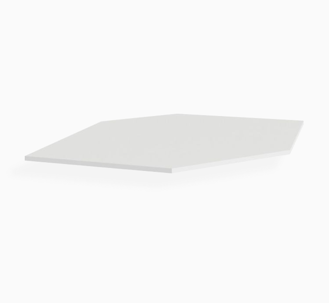 White Shaker Corner Sink Front Floor