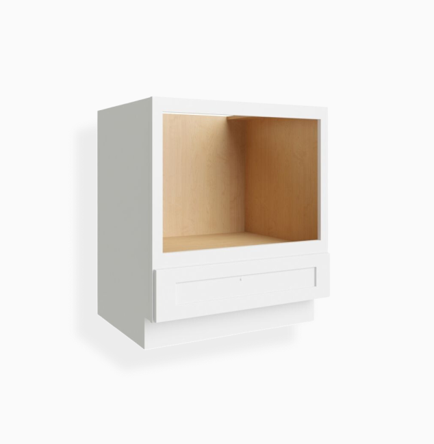 White Shaker Microwave Base Cabinet