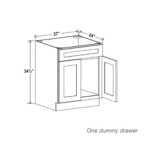 White Shaker Sink Base