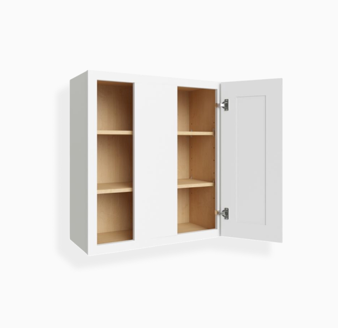 White Shaker 30″ H Wall Blind Cabinet