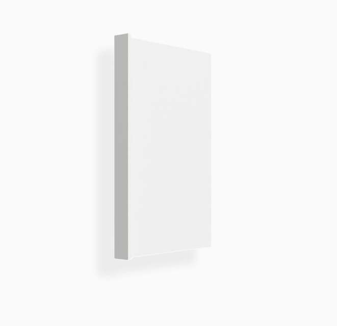 White Shaker Dishwasher Return Panel