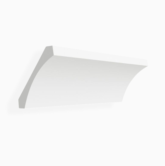 White Shaker Cove Crown Moulding