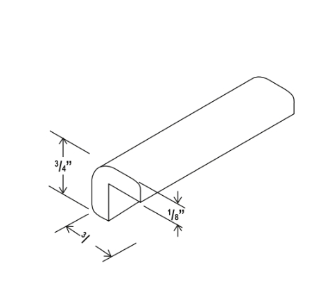 White Shaker Outside Corner Moulding