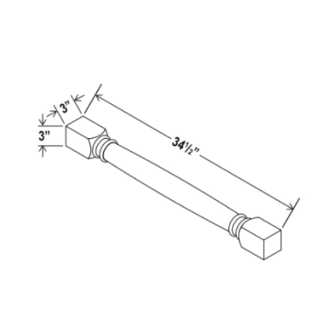 White Shaker Classic Decorative Leg