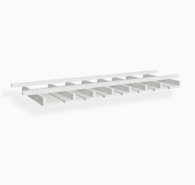 White Shaker Glass Holder