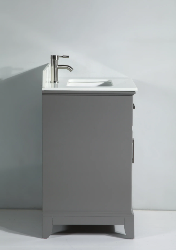 Conjunto de tocador de baño con lavabo individual Genoa de 30"