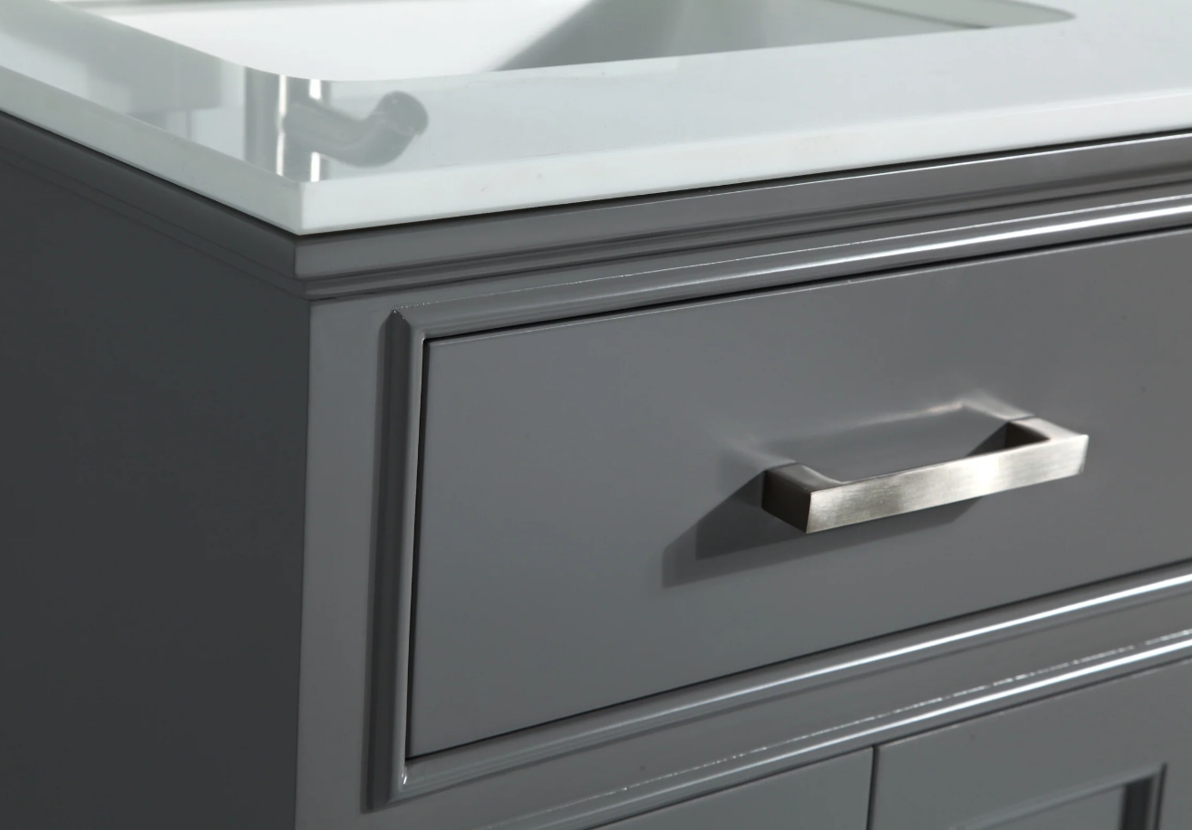 Conjunto de tocador de baño con lavabo individual Genoa de 30"