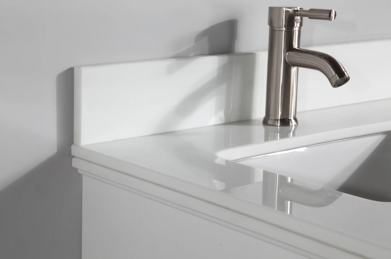 Juego de tocador de baño con lavabo doble Genoa de 60"