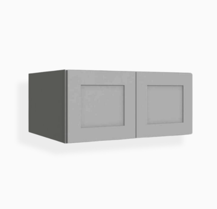Refrigerador de pared gris Shaker de 33″ de ancho