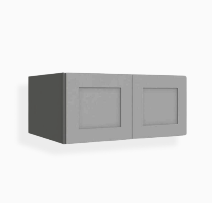 Refrigerador de pared gris Shaker de 36″ de ancho