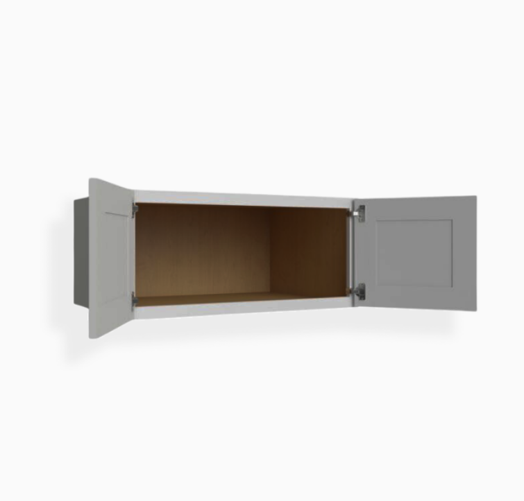 Refrigerador de pared gris Shaker de 36″ de ancho