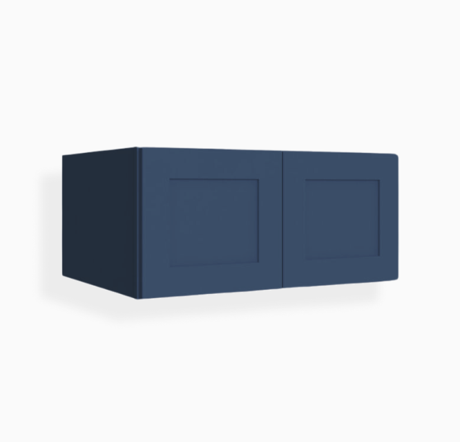 Refrigerador de pared azul marino Shaker de 36″ de ancho