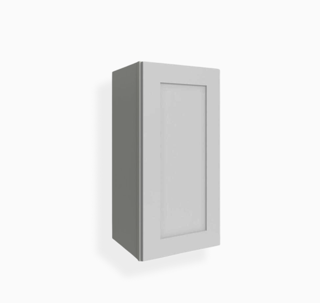 Gabinete de pared de una puerta gris Shaker de 30″ de alto