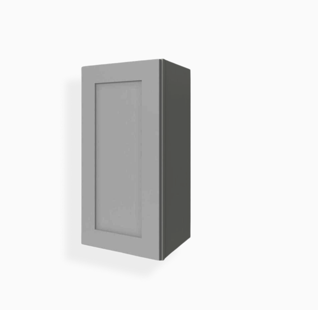 Gabinete de pared de una puerta gris Shaker de 36″ de alto