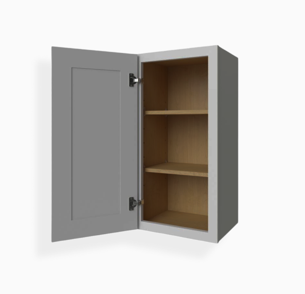 Gabinete de pared de una puerta gris Shaker de 36″ de alto