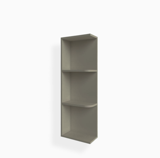 Gray Shaker Open End Shelf