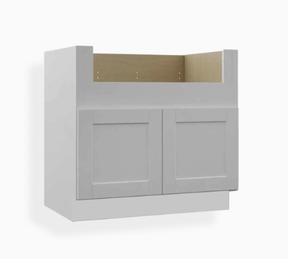 Gray Shaker Farmhouse Sink Base