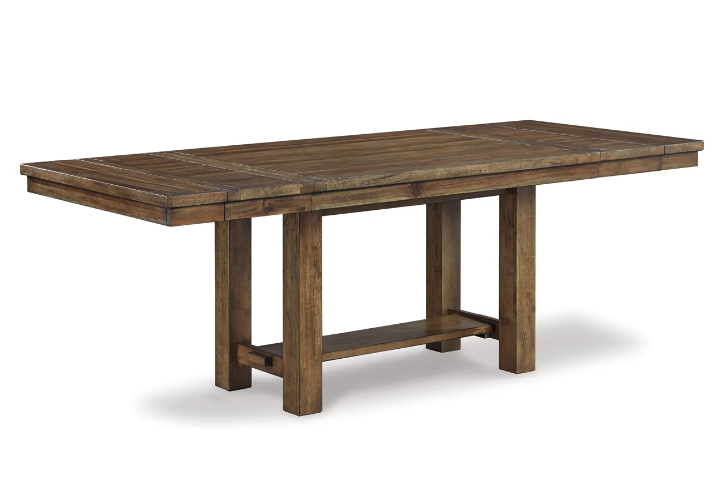 Moriville Grayish Brown Extendable Dining Set