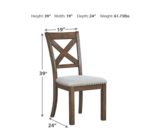 Moriville Grayish Brown Extendable Dining Set