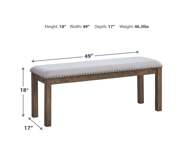 Moriville Grayish Brown Extendable Dining Set