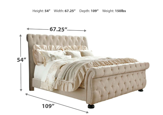 Willenburg Upholstered Sleigh Bed