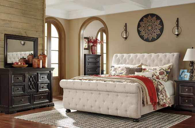 Willenburg Upholstered Sleigh Bed