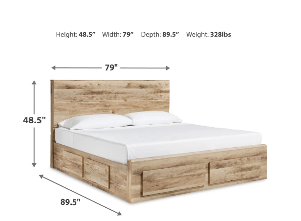 Hyanna Queen Panel Storage Bed with 6 Storage Drawers