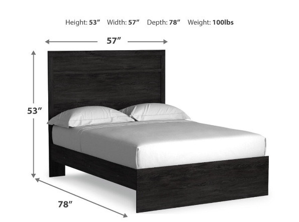 Belachime Panel Bed