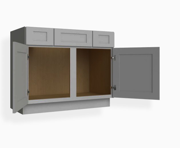 Mueble combinado de tocador Shaker gris