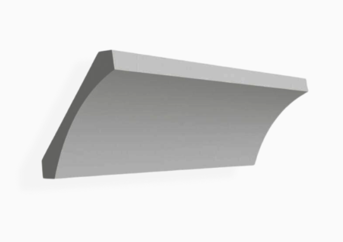 Gray Shaker Cove Crown Moulding