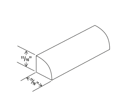 White Shaker Shoe Moulding