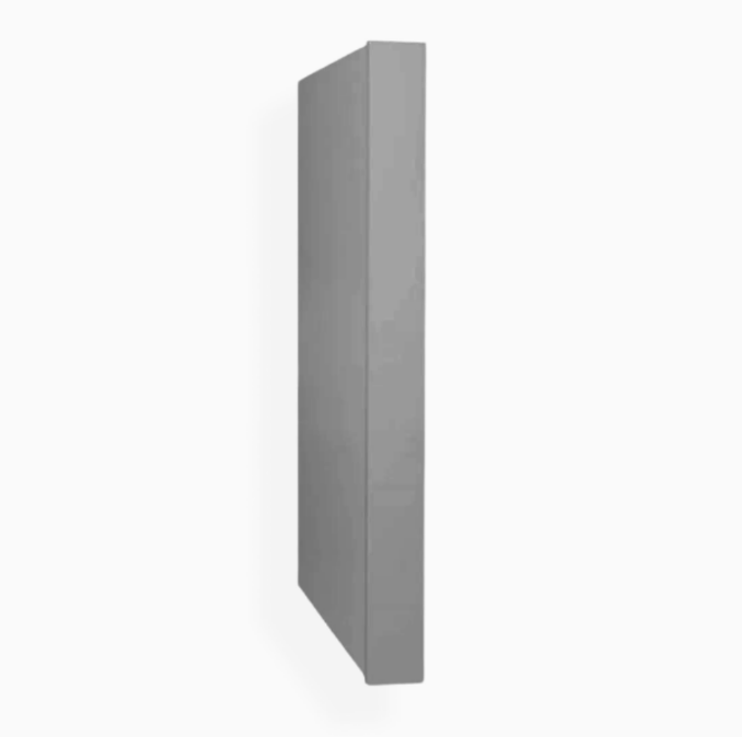 Panel final del refrigerador Shaker gris