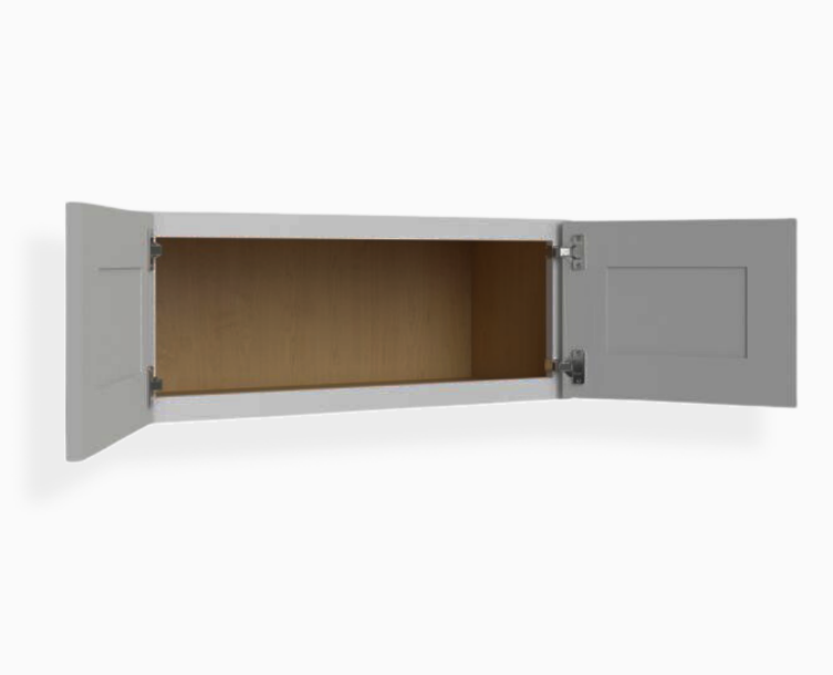 Gray Shaker 12″ H Double Door Wall Cabinet