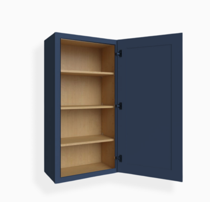 Navy Blue Shaker 42″ H Single Door Wall Cabinet