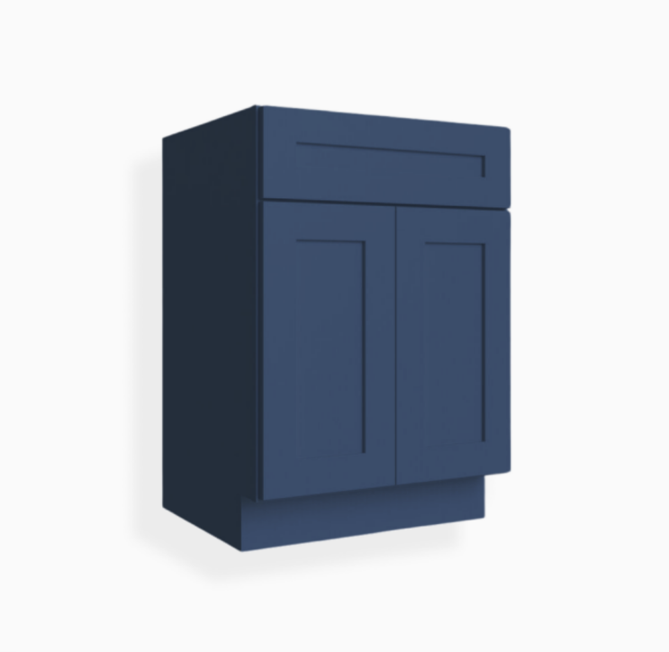Navy Blue Shaker Sink Base
