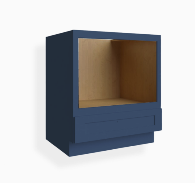 Navy Blue Shaker Microwave Base Cabinet