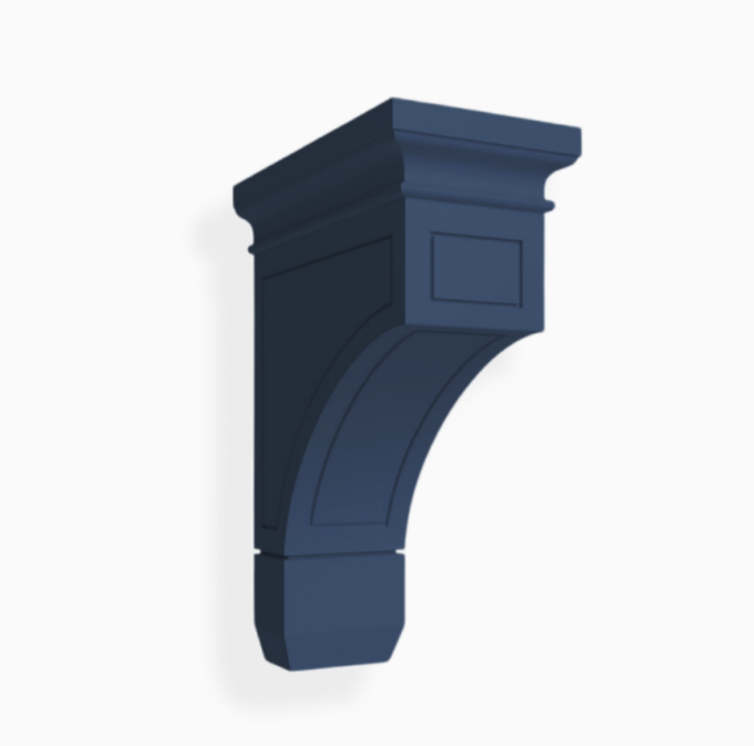 Navy Blue Shaker Corbel