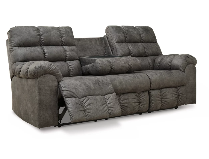 Derwin Manual Reclining Sofa with Drop Down Table