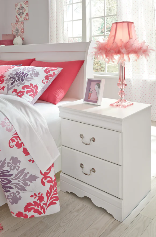 Anarasia White Sleigh Youth Bedroom Set