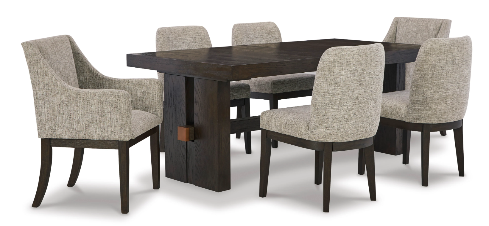 Burkhaus Dark Brown Extendable Dining Set
