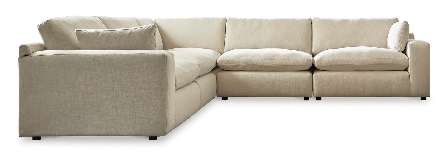 Elyza Linen 5-Pieces Sectional-3