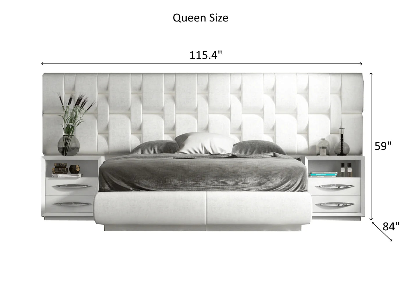 Emporio White Bedroom Set