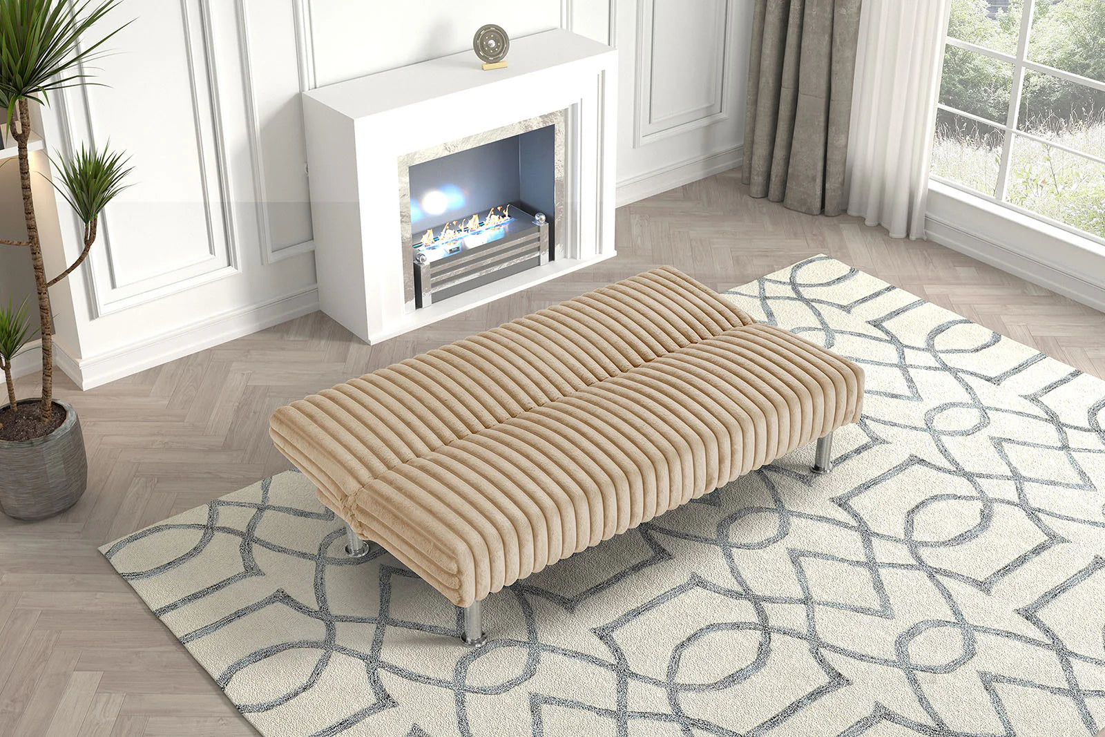Hinwil Contemporary Futon Sofa