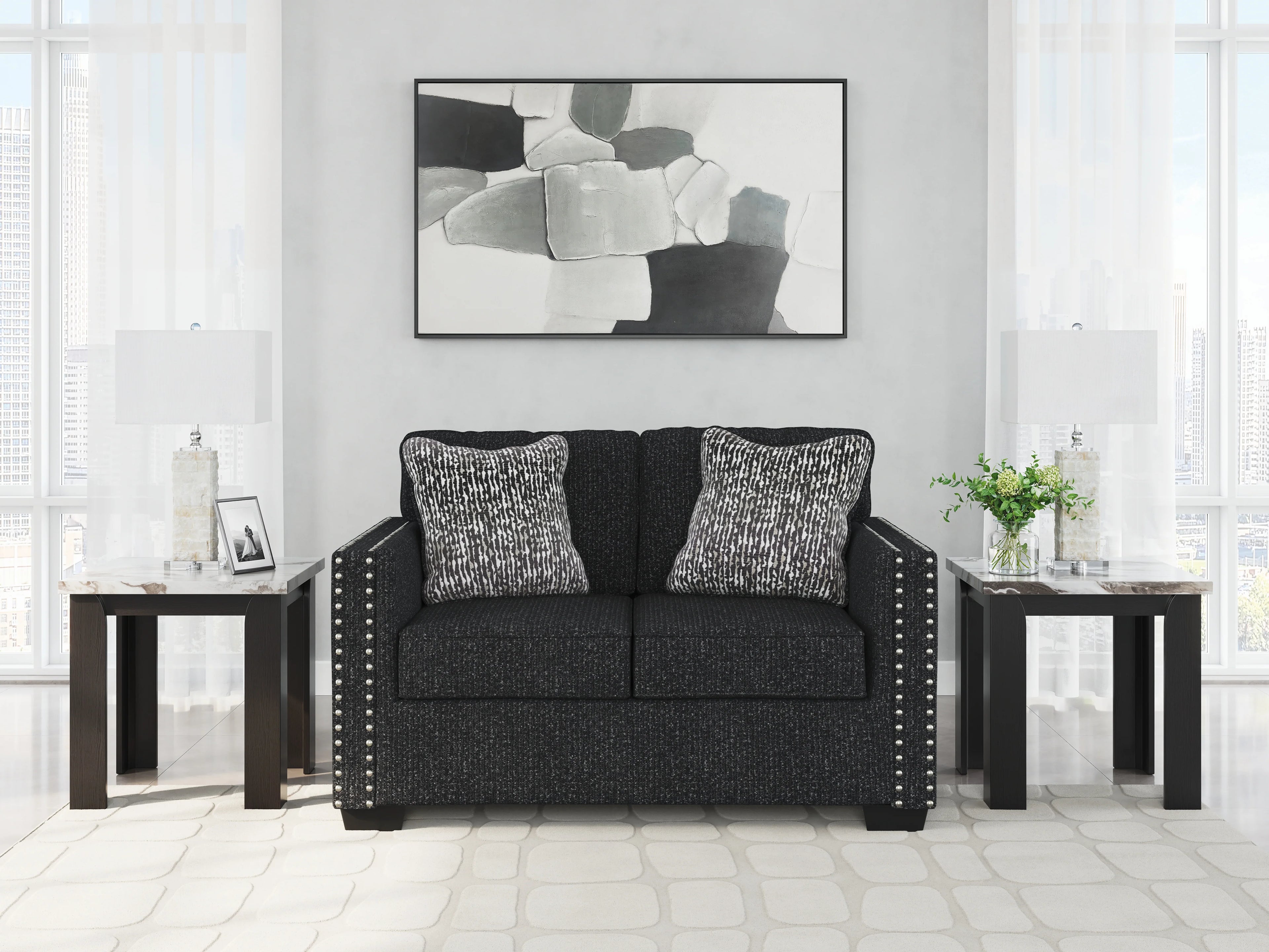 Jasmine Peaks Contemporary Living Room Set