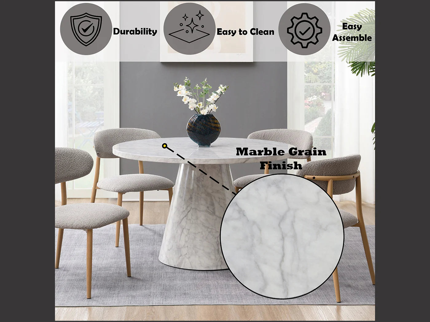 Kacey 4 Person Dining Room Set