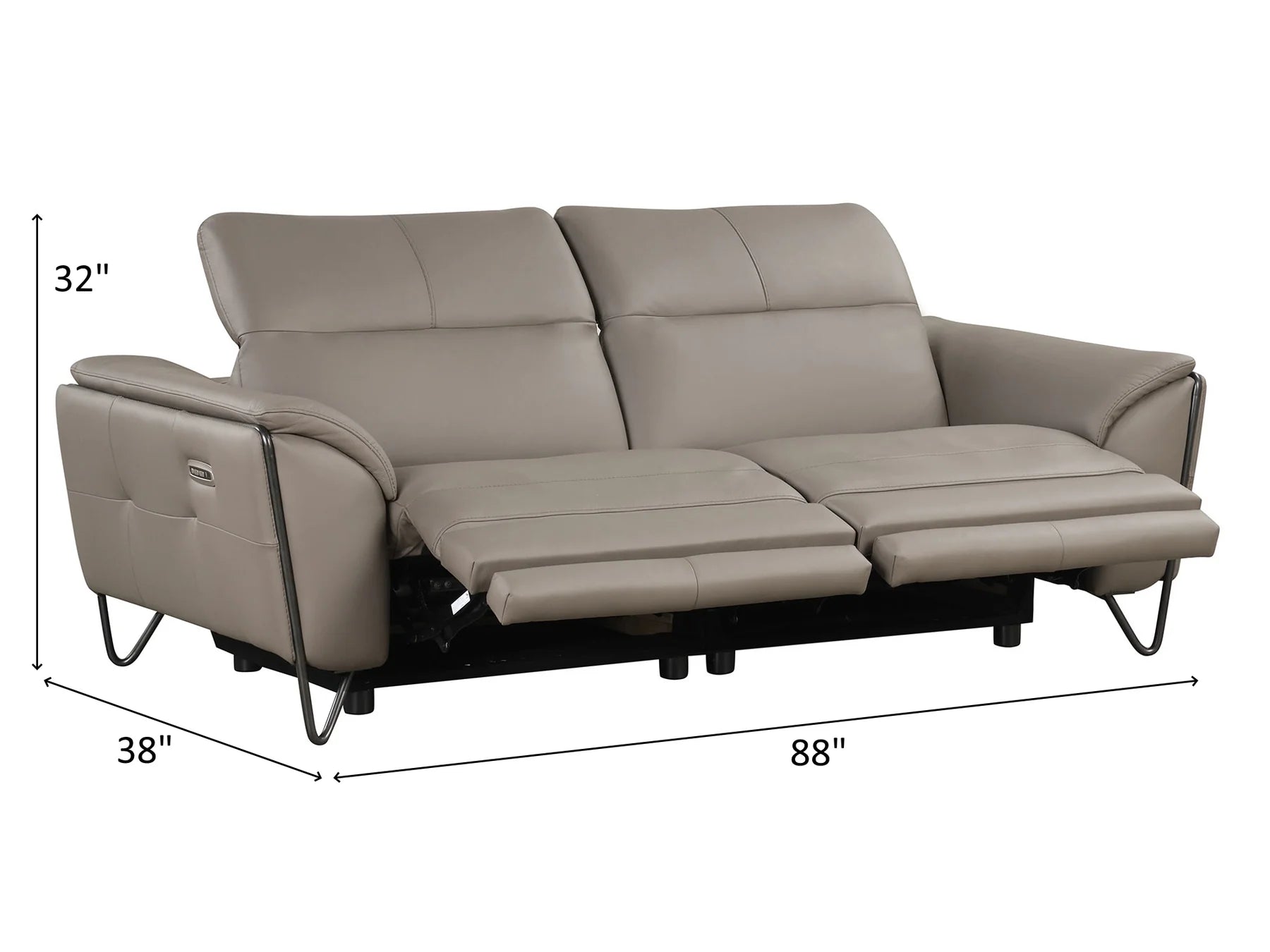 Lavinia Leather Recliner Living Room Set