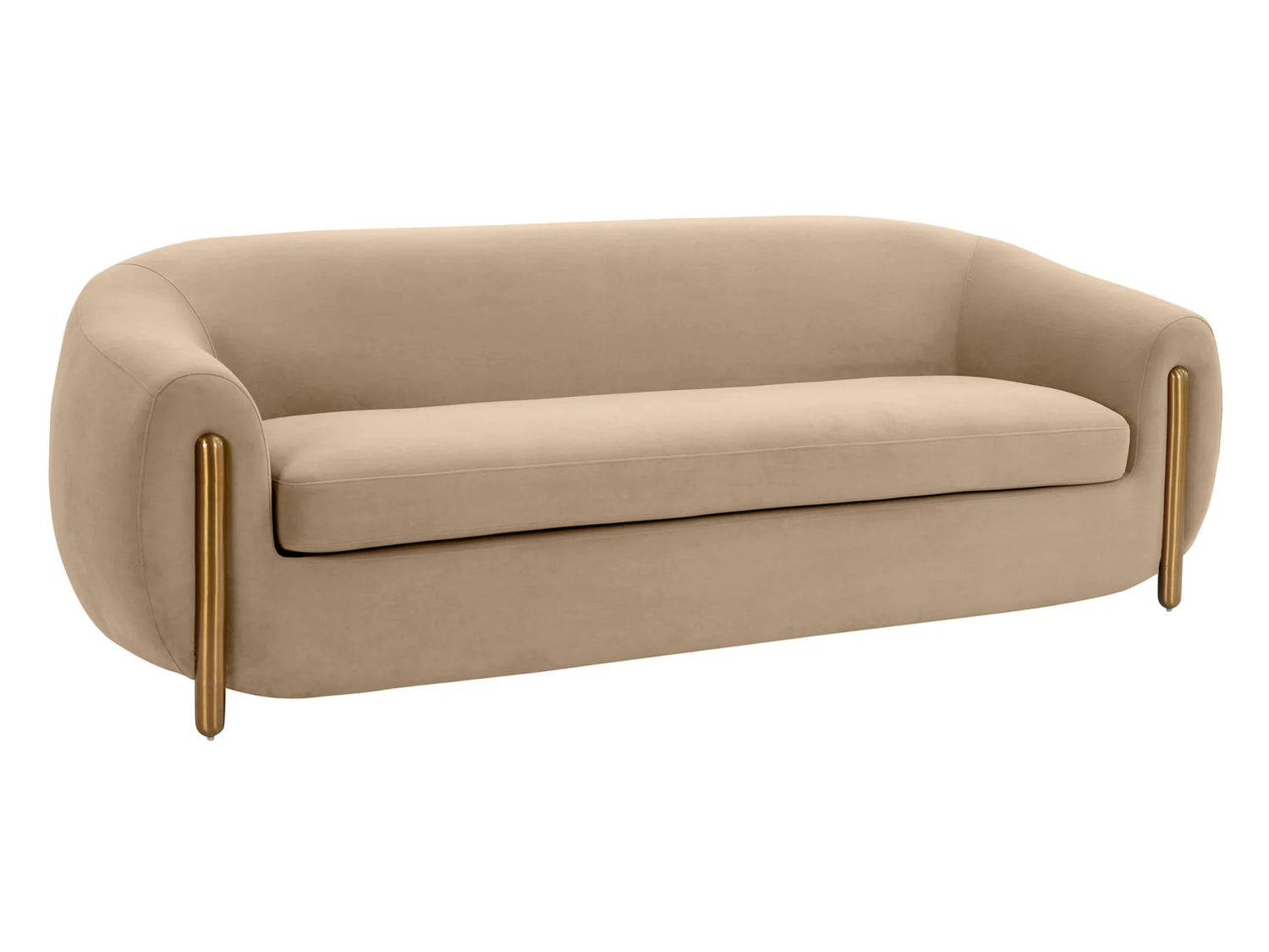 Sofá seccional de dos piezas Lindyn color marfil