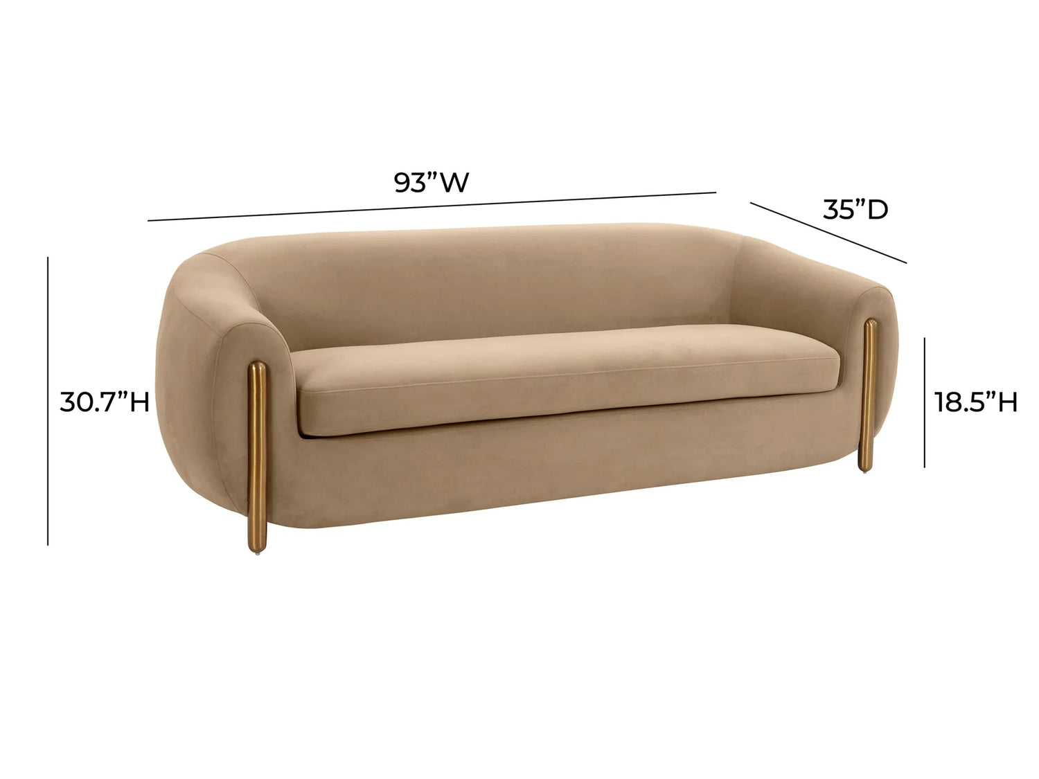 Sofá seccional de dos piezas Lindyn color marfil